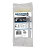 Kable Kontrol Kable Kontrol® Clear Zip Ties - 4" Inch Long - Natural Nylon - 18 Lbs Tensile Strength - 100 pc Pack CT204